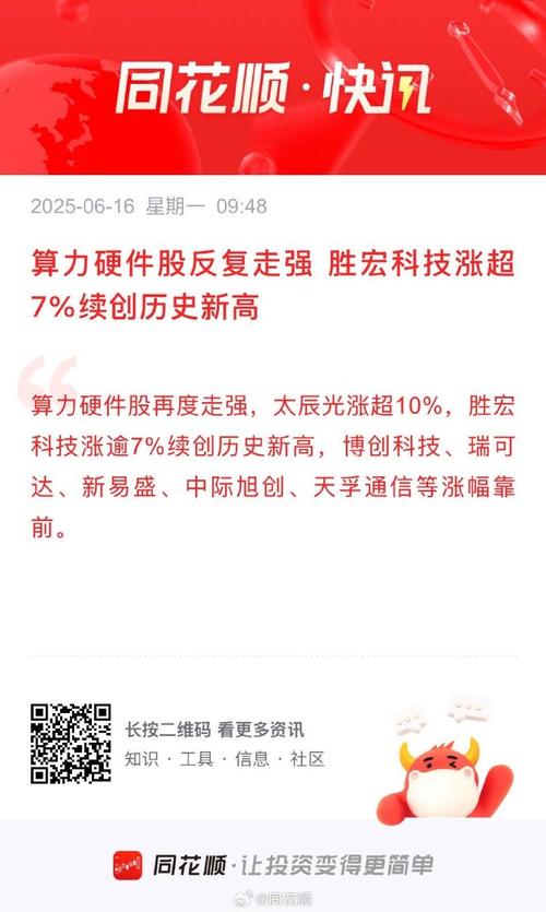 算力硬件板块集体走强,500质量成长ETF(560500)涨0.31%